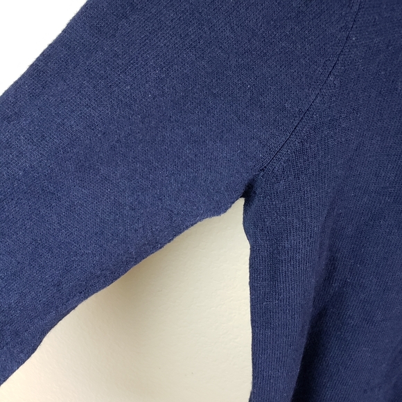 Anthropologie Karen Nicol Embroidered Floral Cardigan in Navy size L - Picture 10 of 13